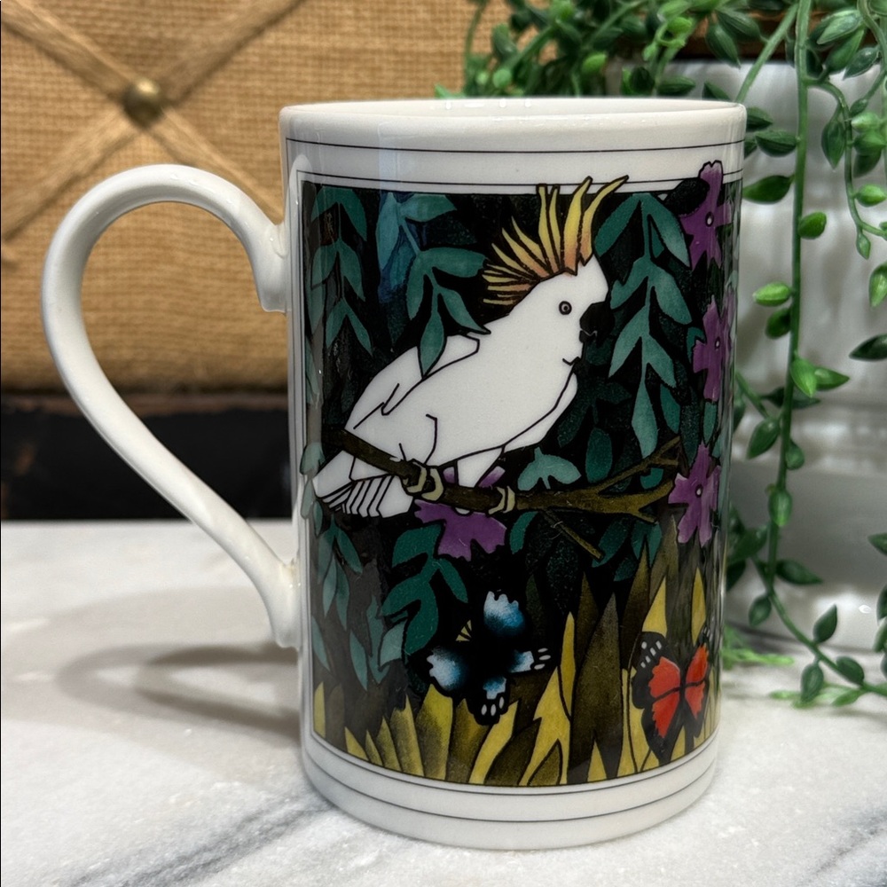 Dunoon Coffee Mug with Tropical Birds